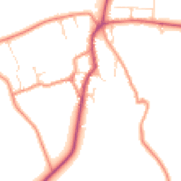 Daytime road noise heatmap for NN11 6XP