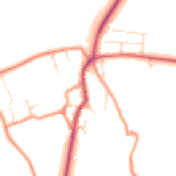 Daytime road noise heatmap for NN11 6XQ