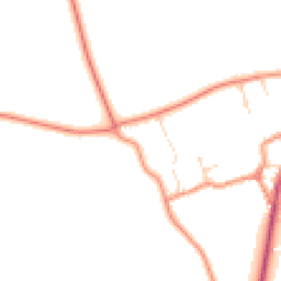 Daytime road noise heatmap for NN11 6YW