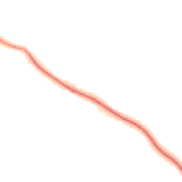 Night-time road noise heatmap for NN11 7AL