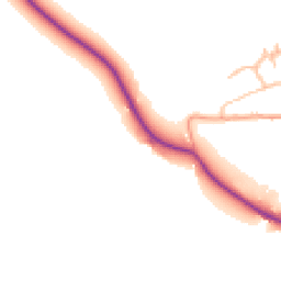 Daytime road noise heatmap for NN11 7HB