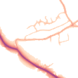Daytime road noise heatmap for NN11 7HS