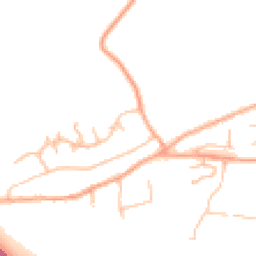Daytime road noise heatmap for NN11 7JP