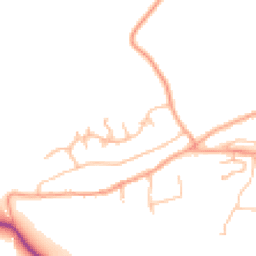 Daytime road noise heatmap for NN11 7JS