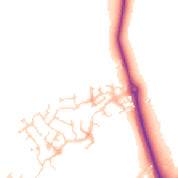 Daytime road noise heatmap for NN11 8AD
