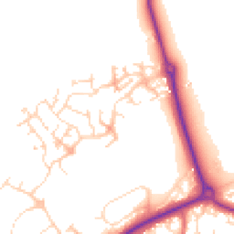 Daytime road noise heatmap for NN11 8AL