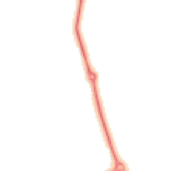 Night-time road noise heatmap for NN11 8AP