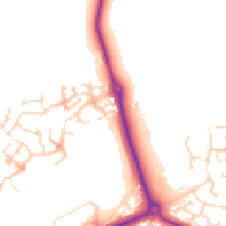 Daytime road noise heatmap for NN11 8AS