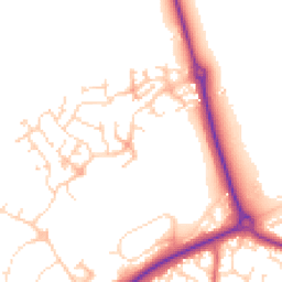 Daytime road noise heatmap for NN11 8AW