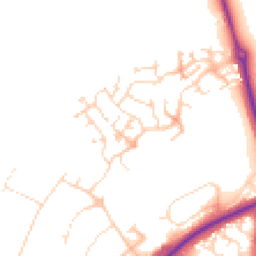 Daytime road noise heatmap for NN11 8DA
