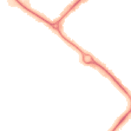 Night-time road noise heatmap for NN11 8PG