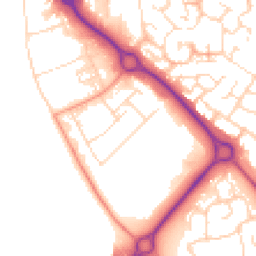 Daytime road noise heatmap for NN11 8PH