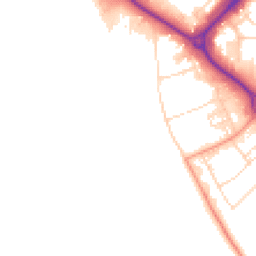 Daytime road noise heatmap for NN11 8QL