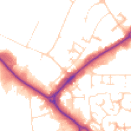 Daytime road noise heatmap for NN11 8RB