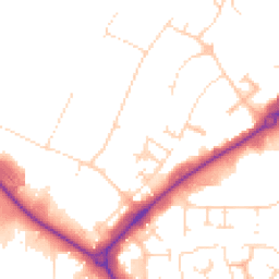Daytime road noise heatmap for NN11 8RP