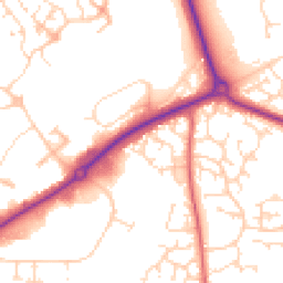 Daytime road noise heatmap for NN11 8SY