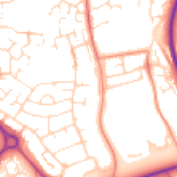 Daytime road noise heatmap for NN11 9AS