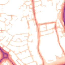 Daytime road noise heatmap for NN11 9AT