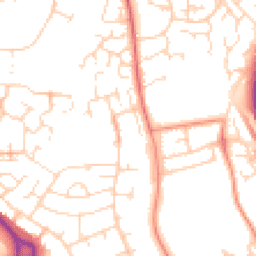 Daytime road noise heatmap for NN11 9AU