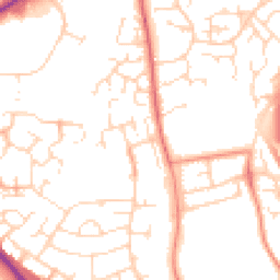 Daytime road noise heatmap for NN11 9AX