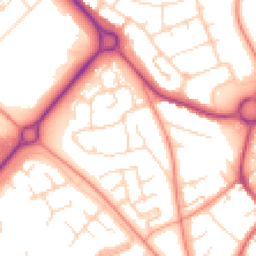 Daytime road noise heatmap for NN11 9ES