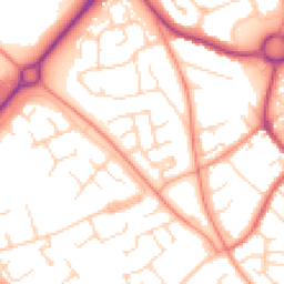 Daytime road noise heatmap for NN11 9HG