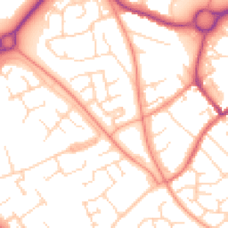 Daytime road noise heatmap for NN11 9HX