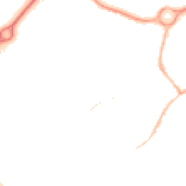 Night-time road noise heatmap for NN11 9HX