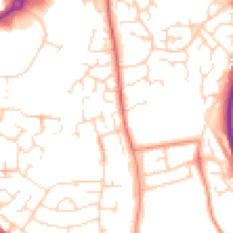 Daytime road noise heatmap for NN11 9LE