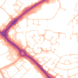 Daytime road noise heatmap for NN11 9NS