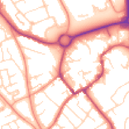 Daytime road noise heatmap for NN11 9YA