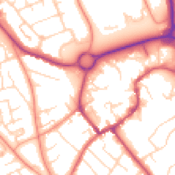 Daytime road noise heatmap for NN11 9YB
