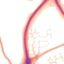 Daytime road noise heatmap for NN12 6AA