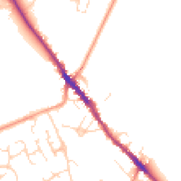 Daytime road noise heatmap for NN12 6AD