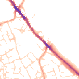 Daytime road noise heatmap for NN12 6AG