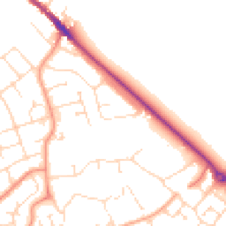 Daytime road noise heatmap for NN12 6AN