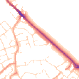 Daytime road noise heatmap for NN12 6AP