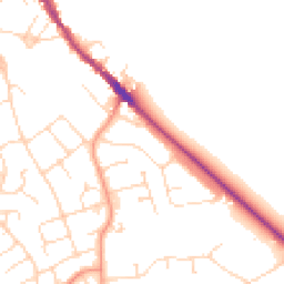 Daytime road noise heatmap for NN12 6AR