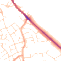 Daytime road noise heatmap for NN12 6AS