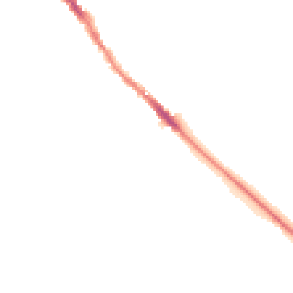 Night-time road noise heatmap for NN12 6AT