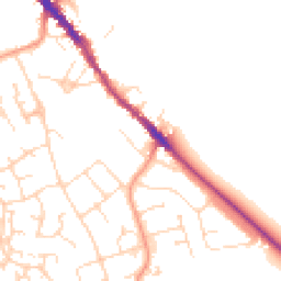 Daytime road noise heatmap for NN12 6AX