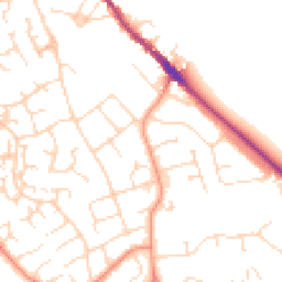 Daytime road noise heatmap for NN12 6AY