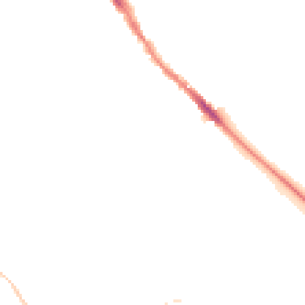 Night-time road noise heatmap for NN12 6BA
