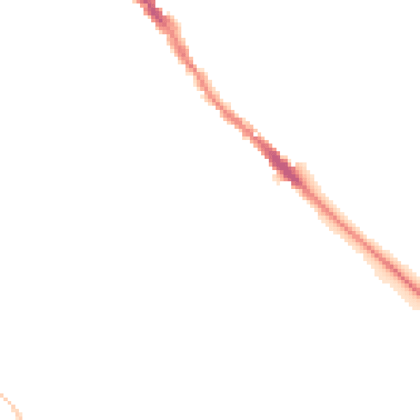 Night-time road noise heatmap for NN12 6BB