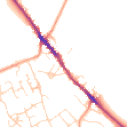 Daytime road noise heatmap for NN12 6BS