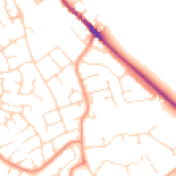 Daytime road noise heatmap for NN12 6BZ
