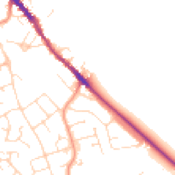 Daytime road noise heatmap for NN12 6DA