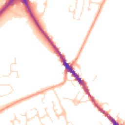 Daytime road noise heatmap for NN12 6DD
