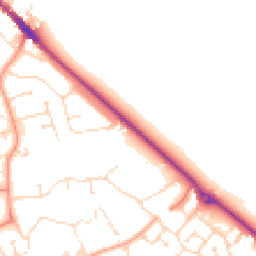 Daytime road noise heatmap for NN12 6LA