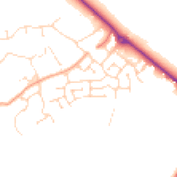 Daytime road noise heatmap for NN12 6UE